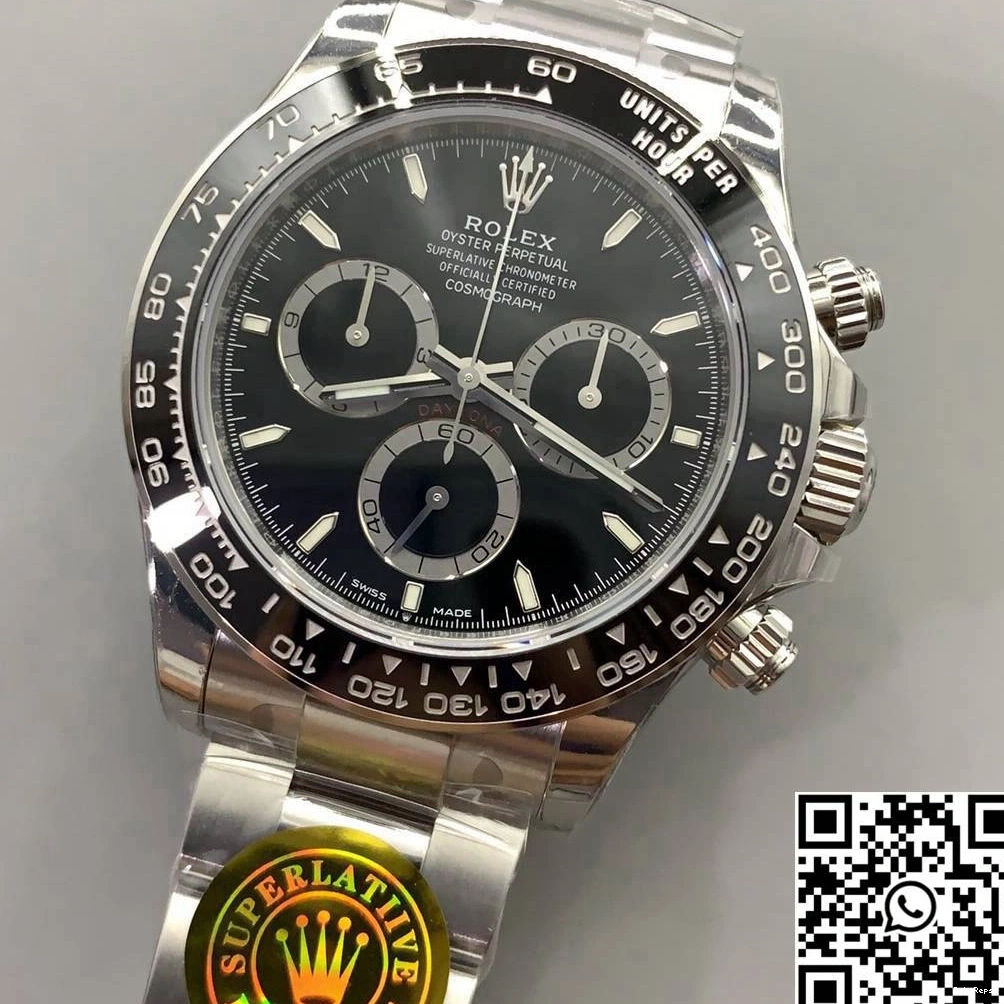 4131 Daytona Black Movement Factory Cosmograph Bezel VS Rolex M126500LN-0002 0523